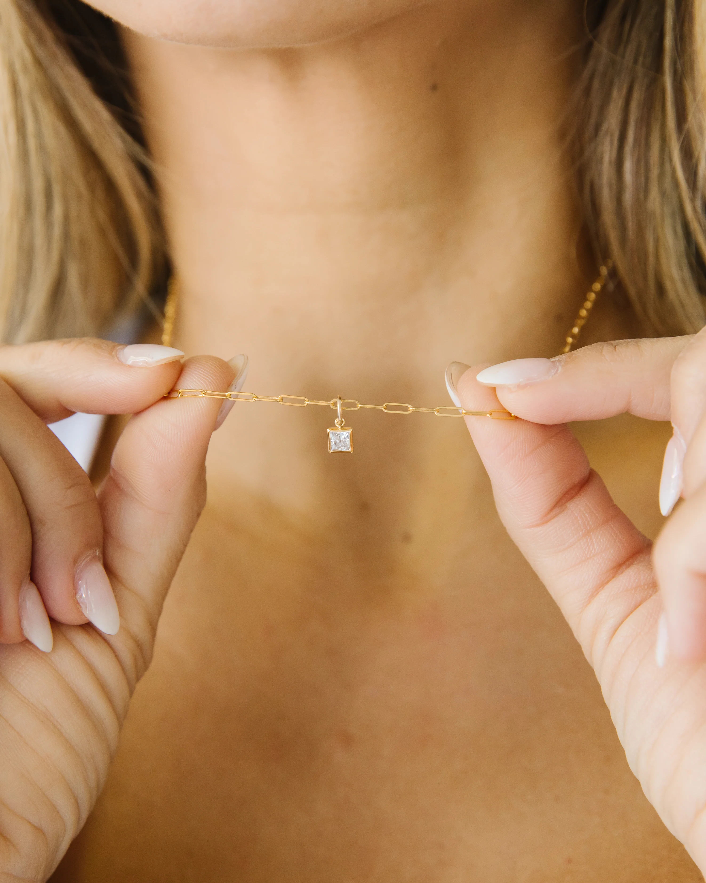 Gold Birthstone Necklace - Image 12