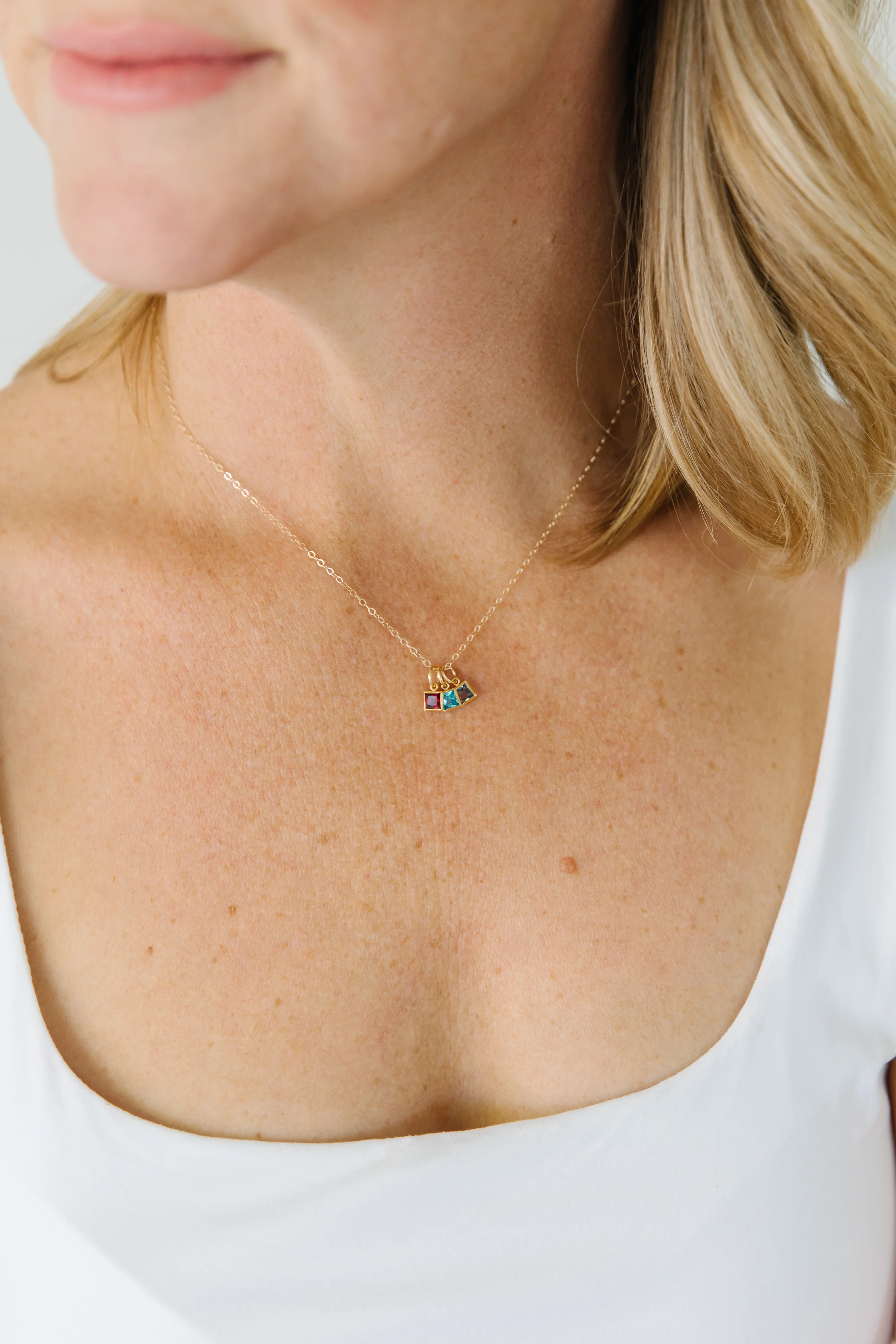 Gold Birthstone Necklace - Image 15
