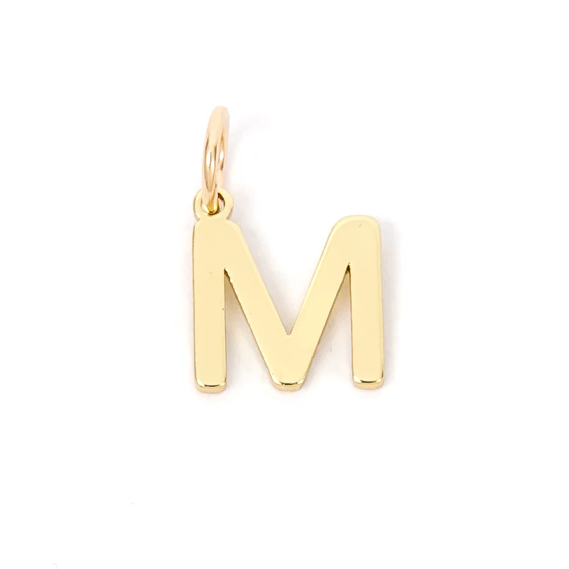 Gold Letter Charm - Image 16
