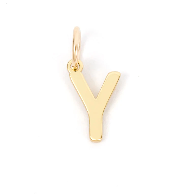 Gold Letter Charm - Image 28