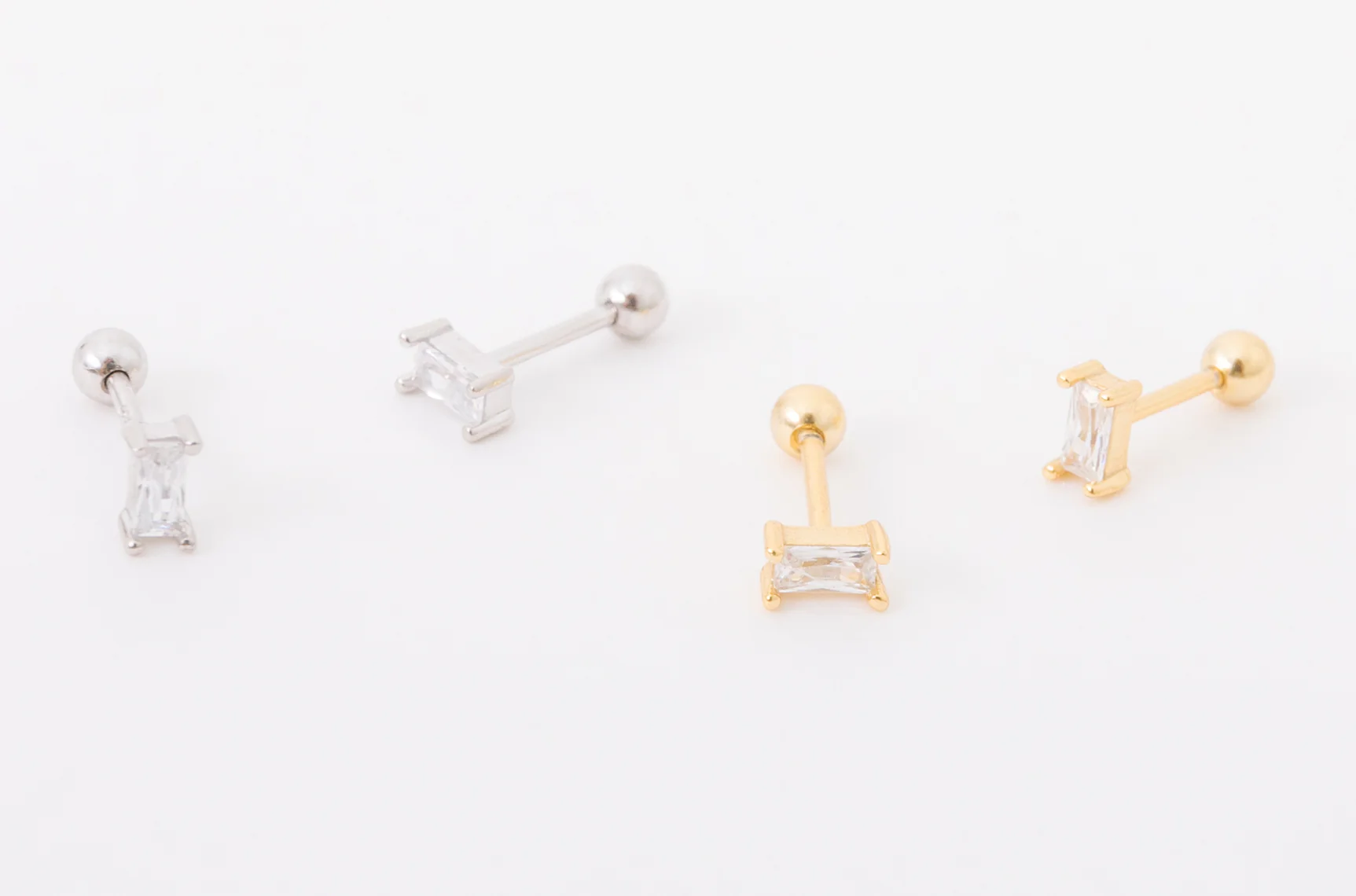 Rectangle Diamond Screwbacks - Image 4
