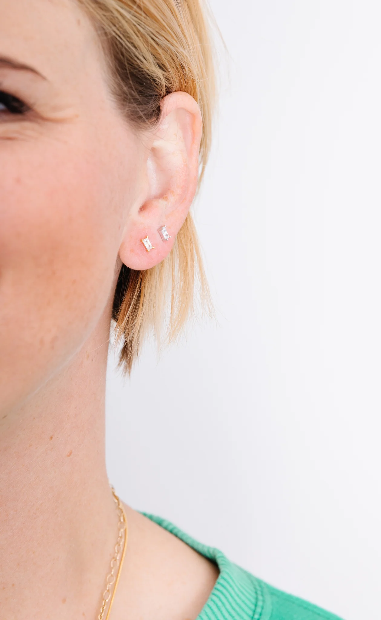 Rectangle Diamond Screwbacks - Image 8